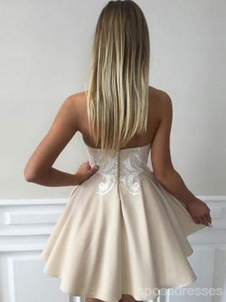 Einfache Sweetheart Lace Nette Einfache Billige Homecoming Kleider 2018, CM451