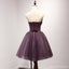 Strapless vestido de Púrpura de Renda do Baile Vestidos de Baile, Acessível, de Festa Curto Espartilho Vestidos de Baile, Regresso a casa Perfeita Vestidos, CM218