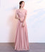 Blush rosa até o chão comprimento incompatível chiffon dama de honra vestidos on-line, WG534