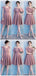 Dusty Pink Short Mismatched Simples Cheap Bridesmaid Dresses Online, WG510