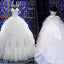 Vestidos de festa de casamento de renda de prata querida de luxo, espartilho ata acima vestido de noiva, WD0018