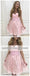 Personnalisé Sweetheart Court Rose Dentelle Homecoming Robes 2018, CM522