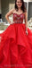 Querida vermelho vestido de baile longos vestidos de baile, barato personalizado doce 16 vestidos, 18556