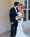 Sereia sem tiras simples casamento barato decora vestidos de casamento online, baratos, WD610