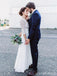 Long Sleeves Backless Beach Wedding Vestidos Online, Baratos Lace Bridal Vestidos, WD462