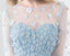 Manches longues Tiffany Blue Mermaid Robes de bal de soirée, Robes de soirée, 12287