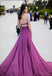 Deux robes de soirée violettes, robes de bal sexy, robes de bal personnalisées, robes de bal officielles bon marché, 17125