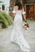 Robes de mariée sirène en dentelle à épaules dénudées en ligne, robes de mariée pas chères, WD625