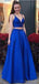 Απλό Σέξι Μπλε Δύο Κομμάτια Φθηνά Μακρυμάνικα Φορέματα, Φτηνές Γλυκά 16 Φορέματα, 18375