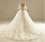 Hors épaule Une ligne Tulle Dresses de mariage, 2017 Long Sleeve Custom Wedding Gowns, Affordable Bridal Dresses, 18003