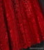 Rouge Dentelle V décolleté perlé Homecoming Robes De Bal, abordable Corset Retour Partie Courte Robes De Bal, parfait Homecoming Robes, CM259