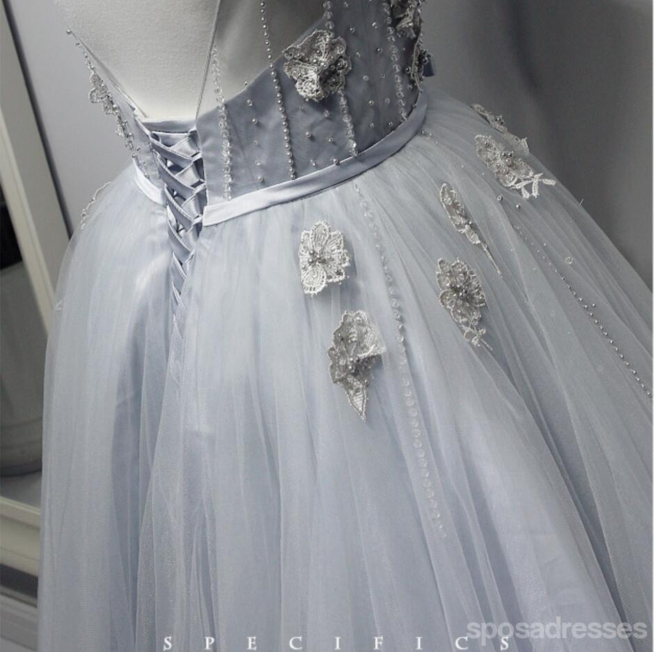Σέξι Γκρι Φόρεμα Δαντελλών Χάντρες Homecoming Prom Φορέματα, Οικονομικά Σύντομο Κόμμα Χορό Γλυκό 16 Φορέματα, Τέλεια Homecoming Φορέματα Κοκτέιλ, CM344