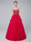 Querida A linha bordado vestido de baile Evening Prom Dresses, Evening Party Prom Dresses, 12021