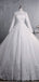 Robes de mariée modestes à manches longues et col haut en ligne, robes de mariée pas chères, WD517