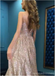 Σπαγγέτι λουράκια Sparkly Long Evening Prom Dresses, Φτηνές Custom Sweet 16 Φορέματα, 18560
