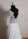 Robes de mariée pas chères en dentelle à manches longues en ligne, WD378