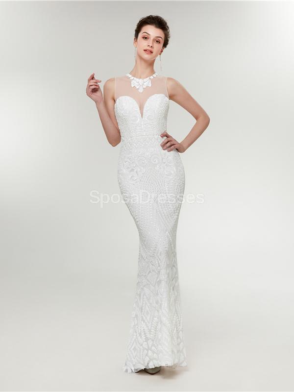 Simple Lace Mermaid Robes de mariée bon marché en ligne, robes de mariée bon marché, WD582