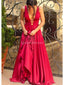 Sexy Backless Red A-Line Long Evening Prom Dresses, Evening Party Prom Vestidos, 12304Mais informações