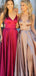 Απλά λουράκια σπαγγέτι με πλευρική σχισμή μακρά βραδινά φορέματα, φθηνά προσαρμοσμένα γλυκά 16 φορέματα, 18540