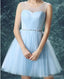 La lumière Bleu Illusion de Tulle Mignon homecoming robes de bal, CM0017