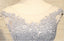 Encolure de pelle deux courroies lacet gris robes de bal d'étudiants de retour au foyer perlées, robes de bal d'étudiants du parti courtes abordables, robes de retour au foyer parfaites, CM289