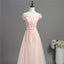 Απαλό Ροζ Από τον Ώμο Δαντέλα Μια γραμμή Μακρύ Βράδυ Φορέματα Prom, Φθηνή Γλυκό 16 Φορέματα, 18352
