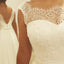 Robes de mariée de plage de lacet de manche de casquette, 2 017 longues robes de mariage personnalisées en mousseline, robes de noce abordables, 17096