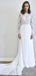 Μακριά μανίκια δαντέλα σιφόν φτηνά νυφικά σε απευθείας σύνδεση, φτηνά νυφικά φορέματα, WD492