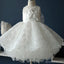 Scoop Sleeveless Lace Tulle Flower Girl Dresses, Petite fille populaire bon marché pour le mariage, FG037