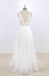 Απλή Σέξι Βαθιά Χαμηλή V Λαιμός Μικρές A-line Φθηνά Φορέματα Για Γάμο, WD398