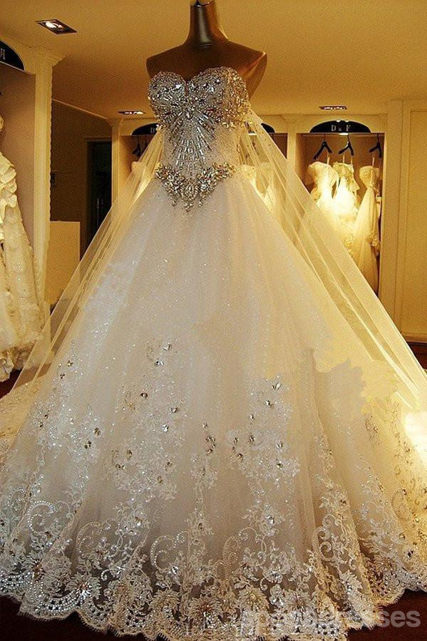 Renda cintilante renda cintilante Vestidos de noiva de linha, 2017 Vestidos De Noiva De Luxo, Vestidos de noiva acessíveis, 17111