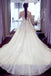 A Line Lace Crystal A line Robes de mariée, 2017 Luxurious Long Custom Robes de mariée, Robes de mariée abordables, 17112
