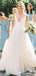 Simples vestidos de noiva baratos de Organza sem costas online, vestidos de noiva baratos, WD491