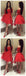 Fora do ombro mangas curtas vermelho curto barato Homecoming vestidos on-line, CM567