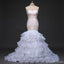 Querida renda branca Sexy sereia Chiffon vestidos de festa de casamento, vestido de noiva vantajoso, WD0026