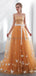 Vestidos de baile de formatura de tule laranja sem alças, vestidos de baile de festa da noite, 12024