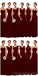 Incompatíveis Chiffon Vermelho Escuro Barato a Longo Baratos Vestidos de Dama de honra Online, WG630