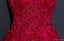 Deux Bretelles de Dentelle Rouge beaucoup de Perles Homecoming Robes de Bal bon marché Robes de bal, CM265