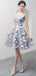 Γκρι Scoop Μοναδικό Φτηνές Φορέματα Homecoming σε απευθείας Σύνδεση, Φθηνά Σύντομη Φορέματα Prom, CM785