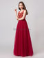 Veja através de vestidos de baile de noite de aplicativo vermelho, vestidos de baile de festa de noite, 12102