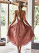Dusty Pink High Low Short Billig Homecoming Dresses Online, CM611