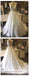 Cadarço Cobriu V Pescoço de pérolas Uma linha Vestidos de Casamento Baratos Vestidos de Casamento de Cadarço Online, Baratos, WD457