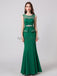 Elegant Scoop Emerald Green Mermaid Abend Prom Dresses, Abend Party Prom Dresses, 12103
