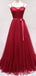 Les spaghetti attachent le lacet rouge les longues robes de bal d'étudiants du soir, les robes de bal d'étudiants du parti personnalisées bon marché, 18601