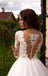 Voir à travers les robes de mariée de mariage sur mesure en dentelle à manches longues, WD284