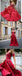 Broderie rouge Une ligne Longues Robes de Bal d'étudiants du Soir Personnalisées Sans bretelles, 17441