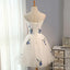 Mignon Applique Blanc Court Homecoming Robes De Bal, Pas Cher Doux 16 Robes, CM359