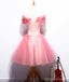 Από Ώμων Δαντελλών Ροδάκινων Χαριτωμένο Homecoming Prom Φορέματα, Οικονομικά Σύντομο Κόμμα Φορέματα Prom, Τέλεια Homecoming Φορέματα, CM323
