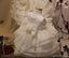 Ivory Satin Slevevless Χαριτωμένη Flower Girl Dresses With Bow, Χαριτωμένο Μικρό Κορίτσι Dresses, FG042