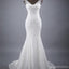 Κομψό V-λαιμό Γοργόνων Δαντελλών Γαμήλια Φορέματα Κόμματος, Vantage Νυφικα, WD0030